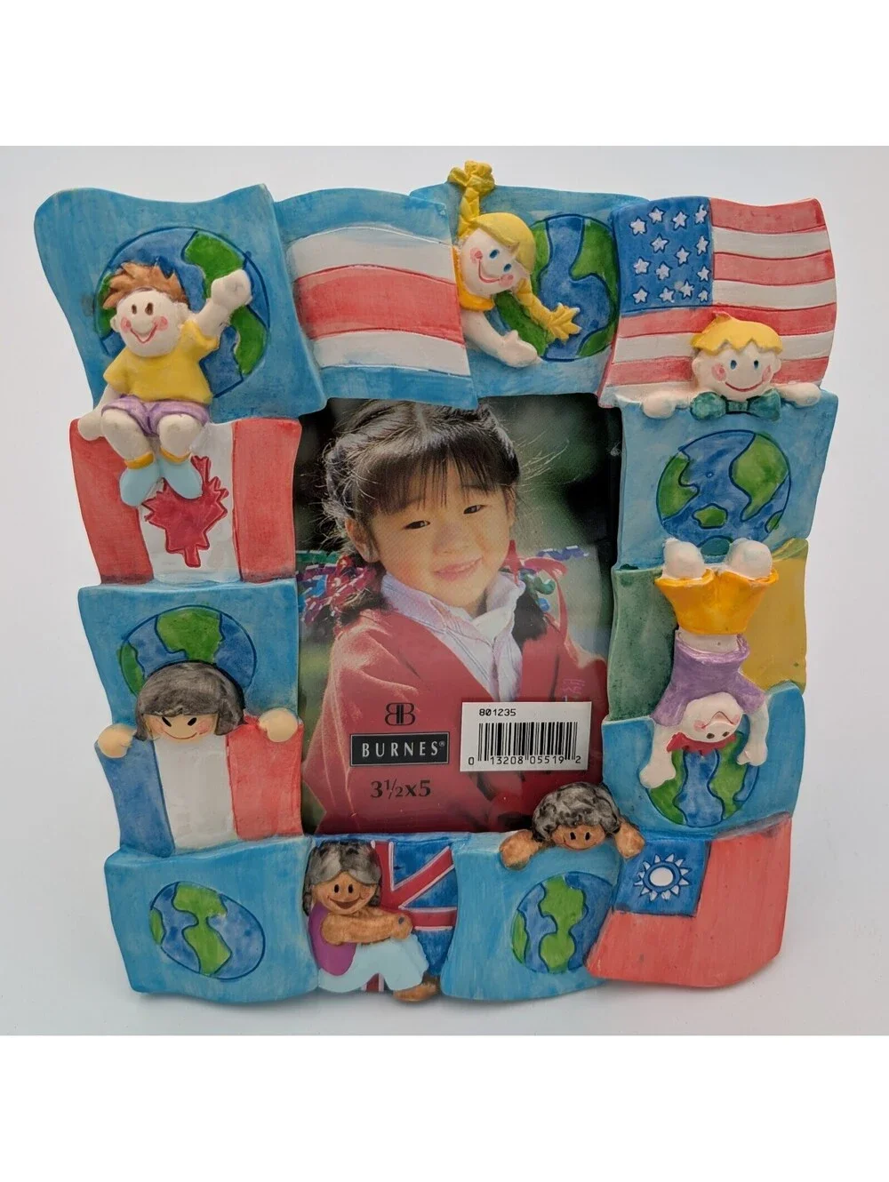 Vintage 1994 Burnes Save the Children International Photo Frame 3.5x5 Box